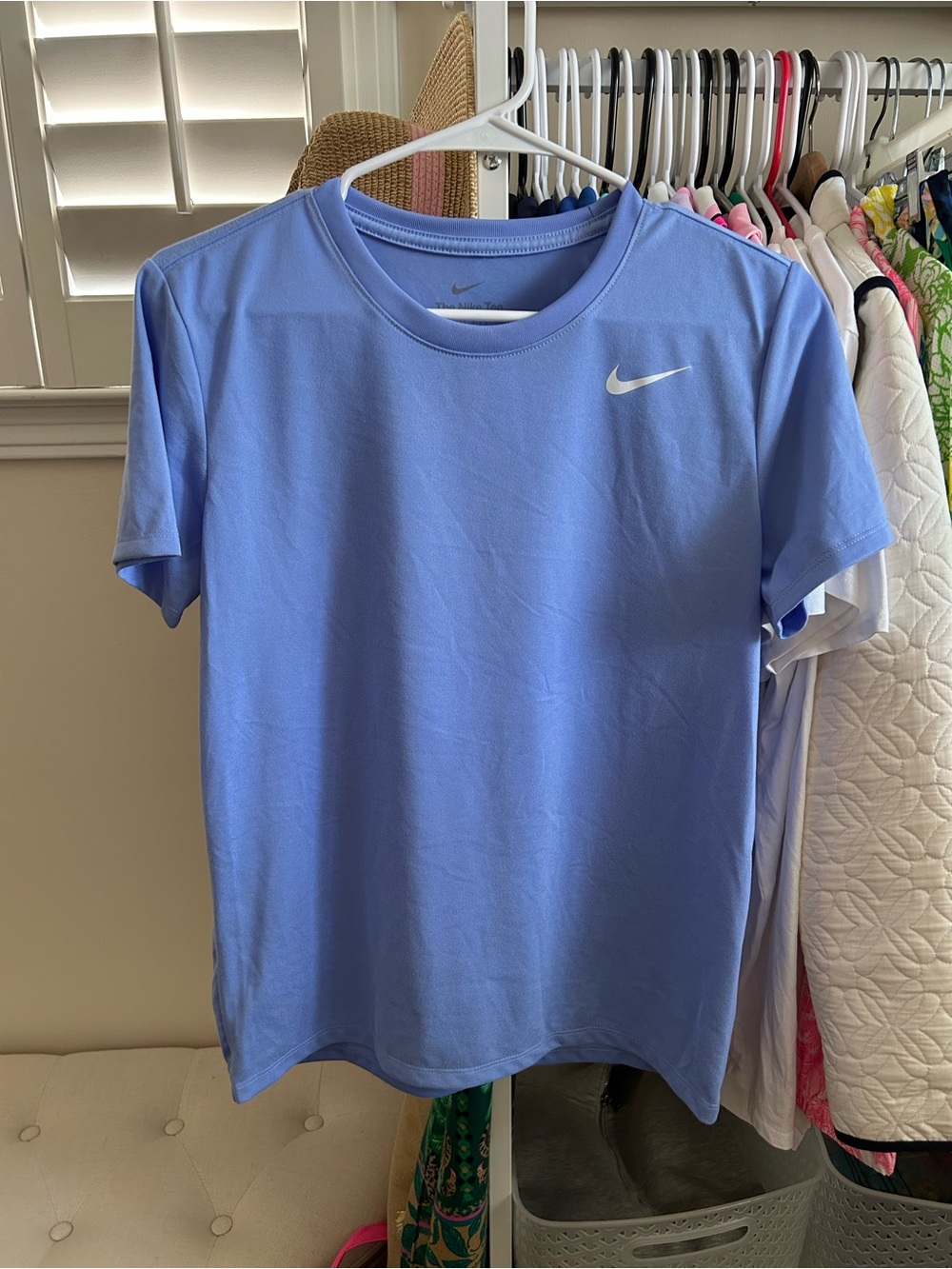 Nike Dri-FIT Short-Sleeve Tee — Light Blue